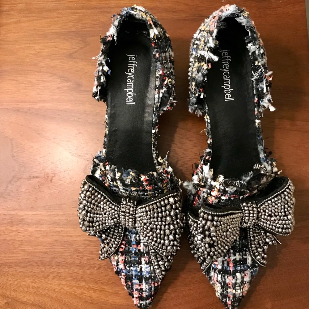 Jeffrey Campbell Valenti Embellished Bow Loafer